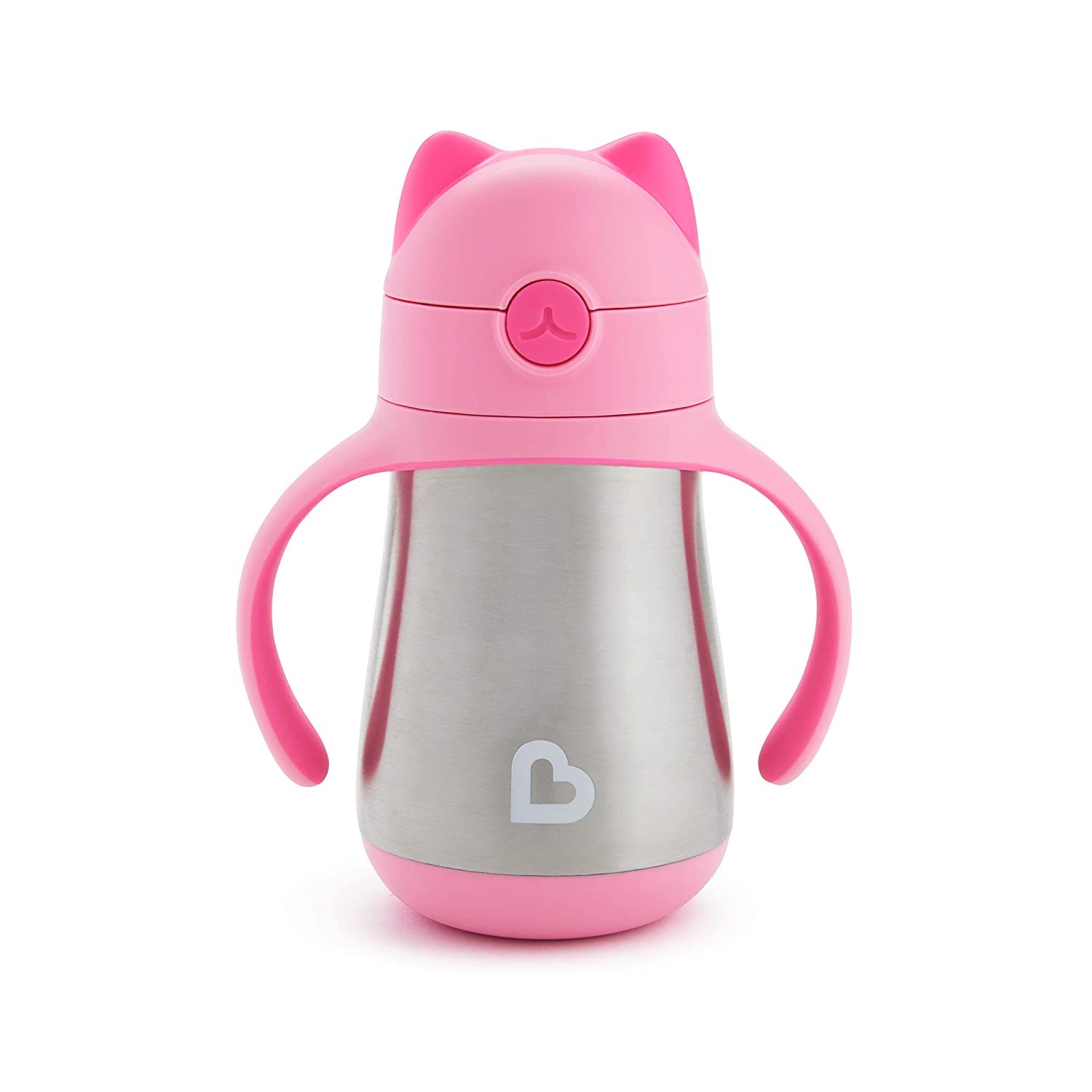 Munchkin Havalı Kedi Paslanmaz Çelik Bardak 18 Ay+ 237 ml Pembe 