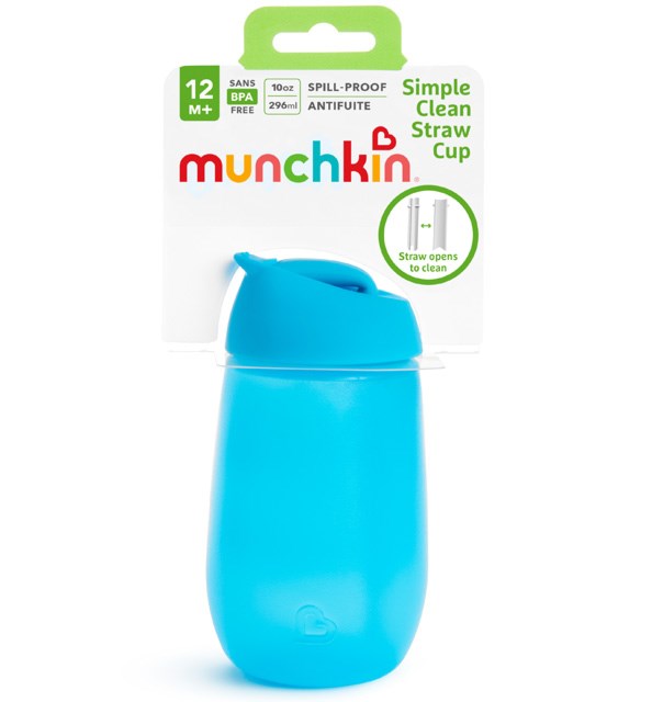 Munchkin Simple Clean Pipetli Alıştırma Bardağı 296ml 12+ Ay  Mavi 