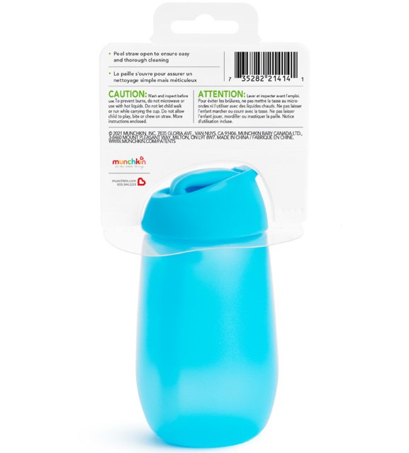 Munchkin Simple Clean Pipetli Alıştırma Bardağı 296ml 12+ Ay  Mavi 