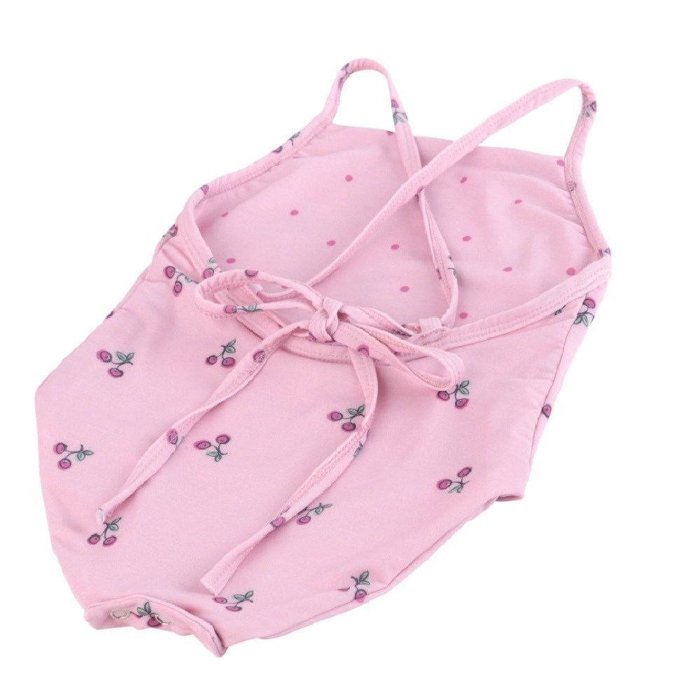 Mama Yoyo Çift Taraflı Kız Çocuk Mayo Cherry Pembe