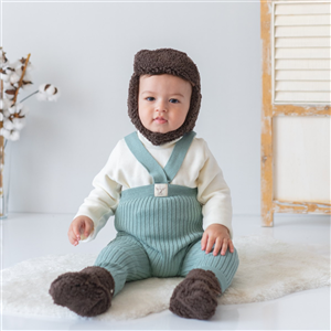 Mama Yoyo Teddy Patik ve Bere Seti