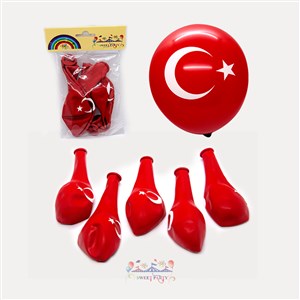 Mumay Ay Yıldız Baskılı Balon 5'li