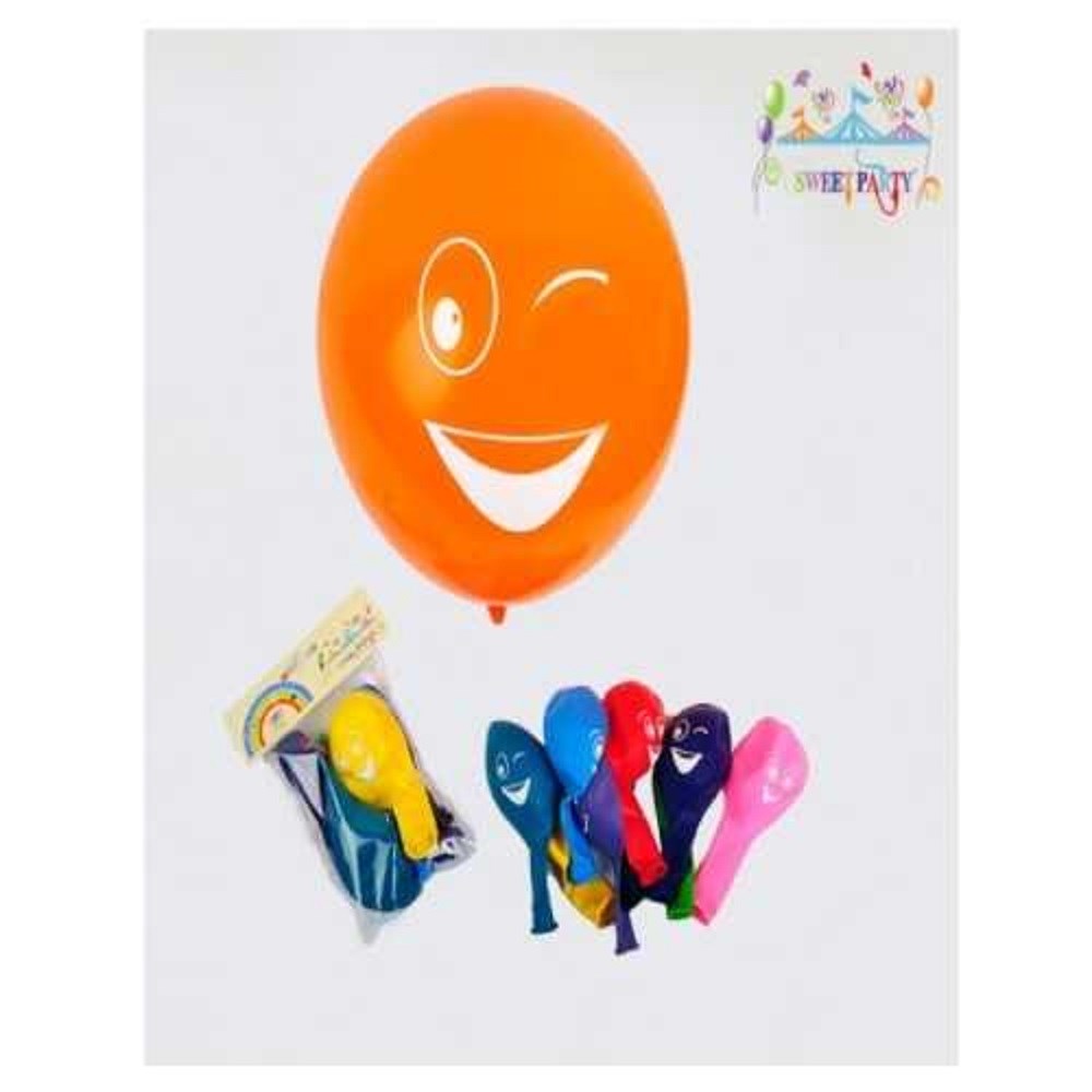 Mumay Gülen Yüz Balon 5'li 