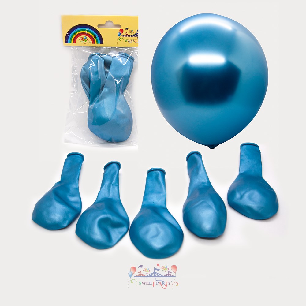 Mumay Krom Balon Mavi 5'li 