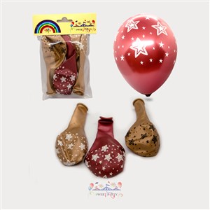 Mumay Krom Yıldız Baskılı 3'lü Balon
