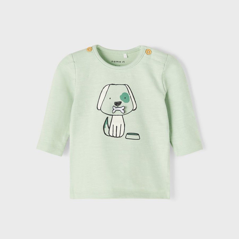 Name It Mevsimlik Erkek Bebek Uzun Kollu Organik Pamuklu T-shirt