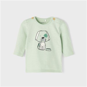 Name It Mevsimlik Erkek Bebek Uzun Kollu Organik Pamuklu T-shirt