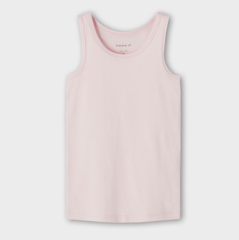 Name It Kız Kışlık Organik Penye Askılı Atlet 2'li Set Pembe