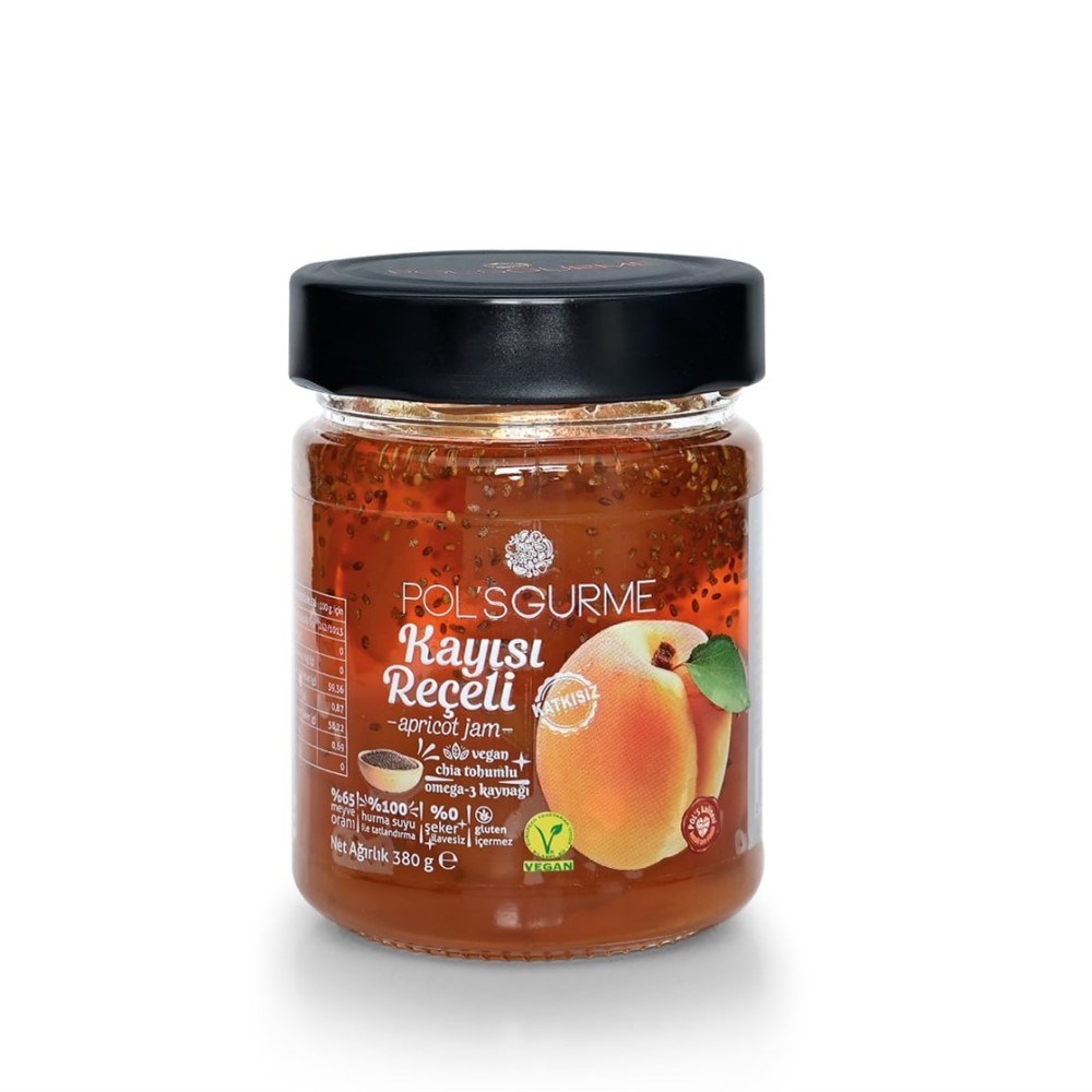 Pol's Chia Tohumlu Kayısı Reçeli 380 gr