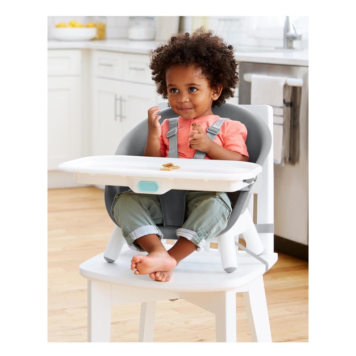 Skip Hop 4-in-1 Mama Sandalyesi-Gri/Beyaz 