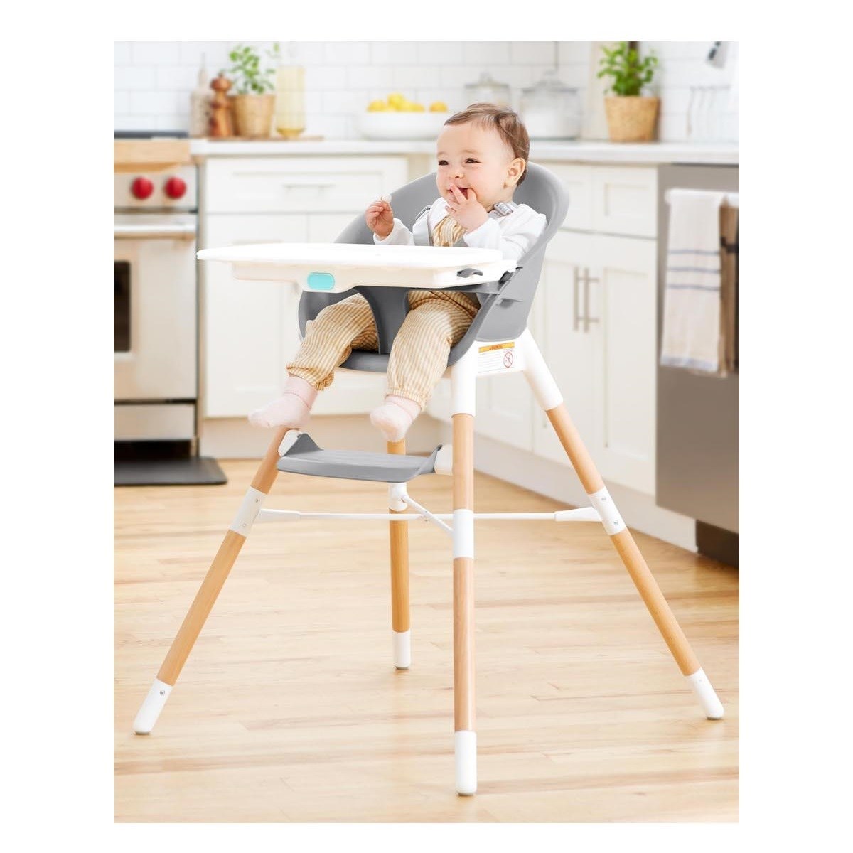 Skip Hop 4-in-1 Mama Sandalyesi-Gri/Beyaz 