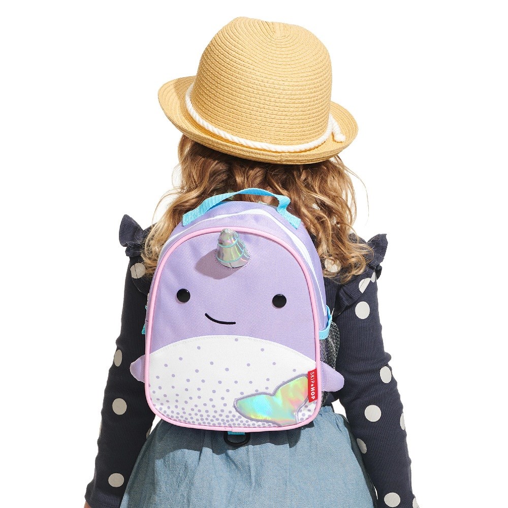 Skip Hop Zoo Emniyet Kemerli Sırt Çantası Narwhal Mor