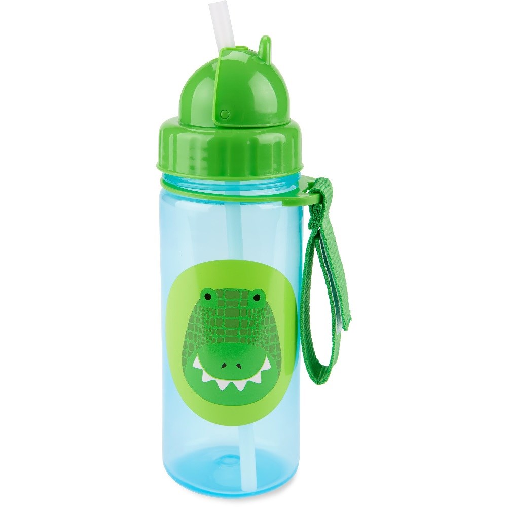 Skip Hop Zoo Pipetli Bardak 390 ml Timsah Orjinal