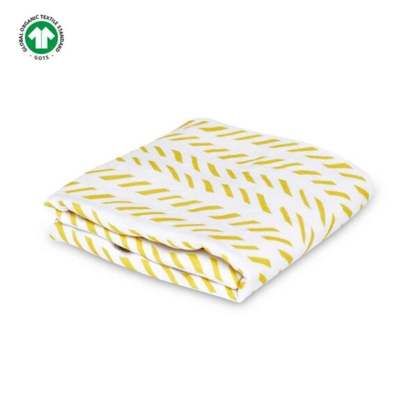 Zuppers Müslin 4 Katlı Örtü Battaniye Balıksırtı 80x120 cm Sarı