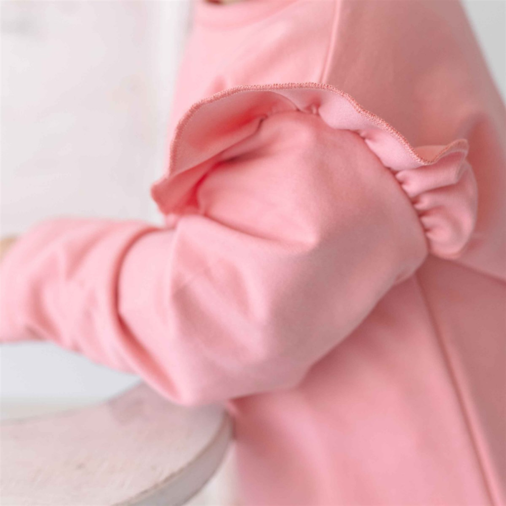 Mama Yoyo Kışlık Kız Uzun Kollu Pijama Tulum - Drama Queen Pembe