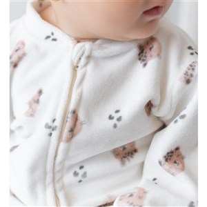 Mama Yoyo Baby Kadife Uyku Tulumu Leopar