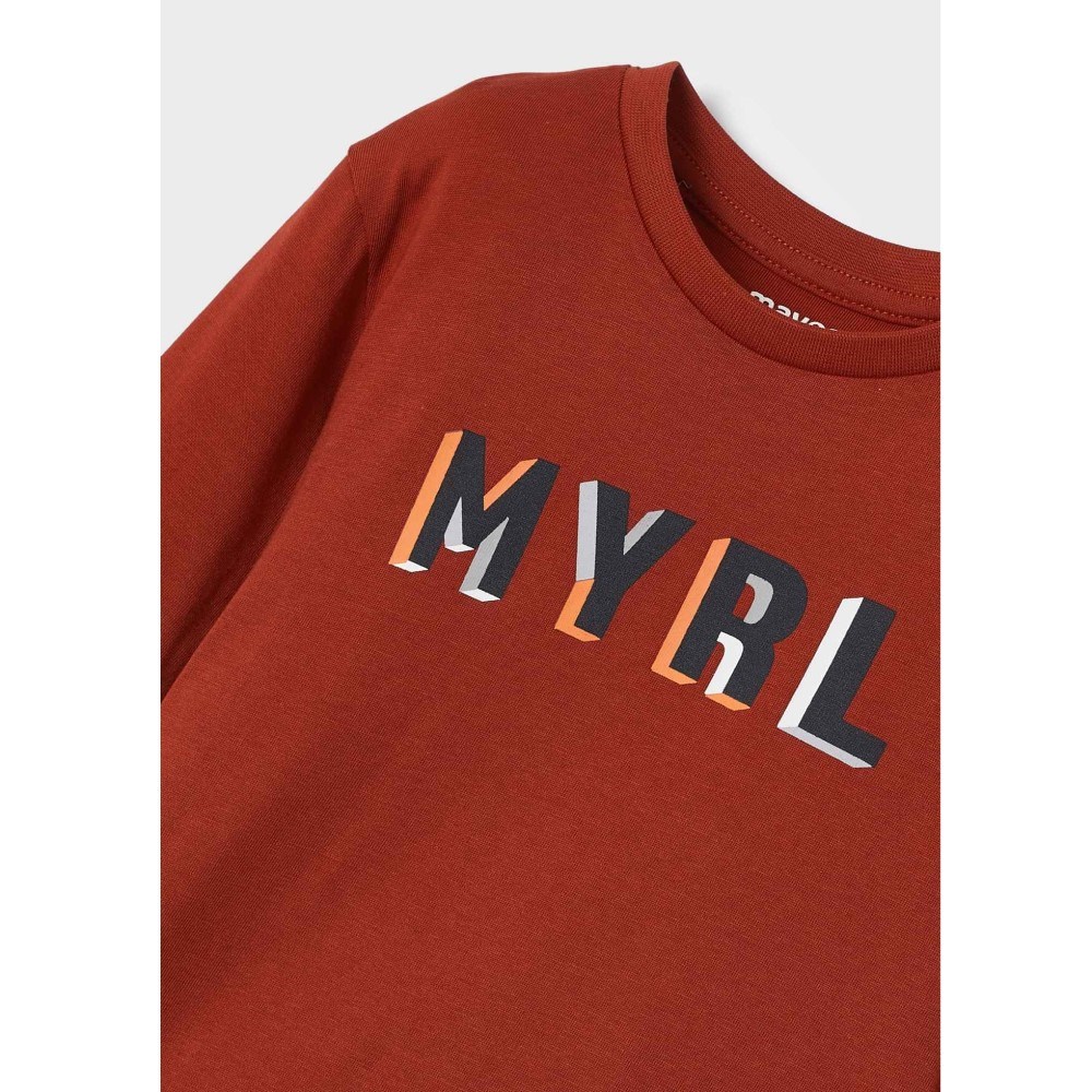 Mayoral Kışlık Erkek Uzun Kol T-shirt Turuncu