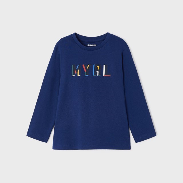Mayoral Kışlık Erkek Uzun Kol T-shirt Mavi