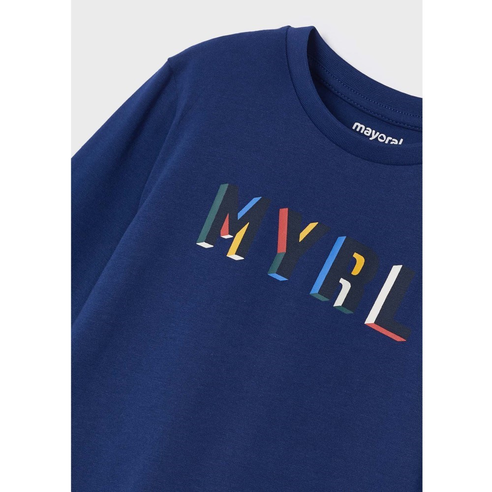 Mayoral Kışlık Erkek Uzun Kol T-shirt Mavi
