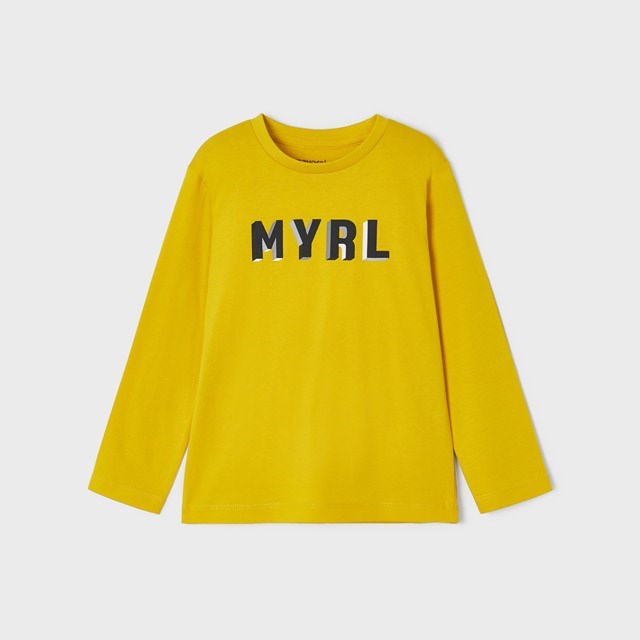 Mayoral Kışlık Erkek Uzun Kol T-shirt Sarı