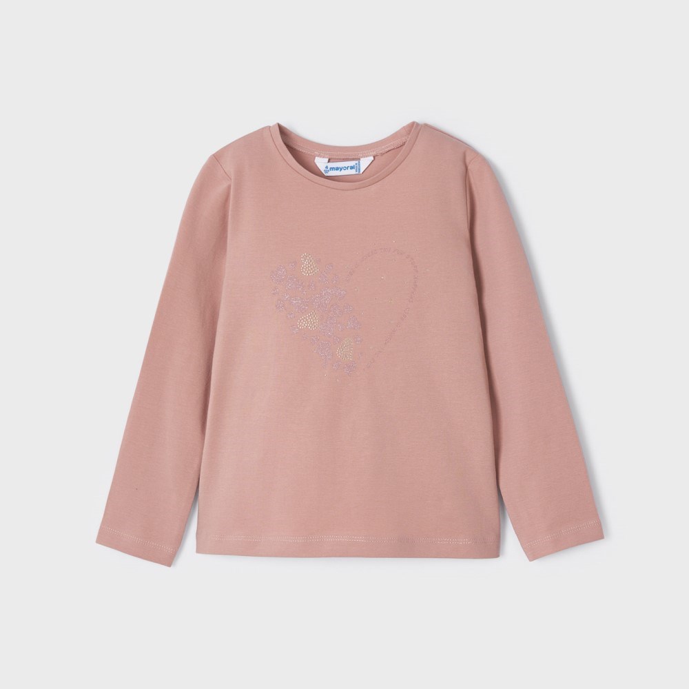 Mayoral Kışlık Kız Uzun Kol T-shirt Pembe