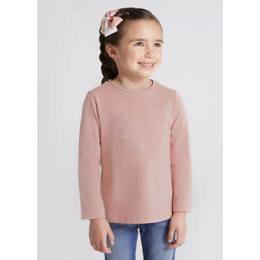 Mayoral Kışlık Kız Uzun Kol T-shirt Pembe