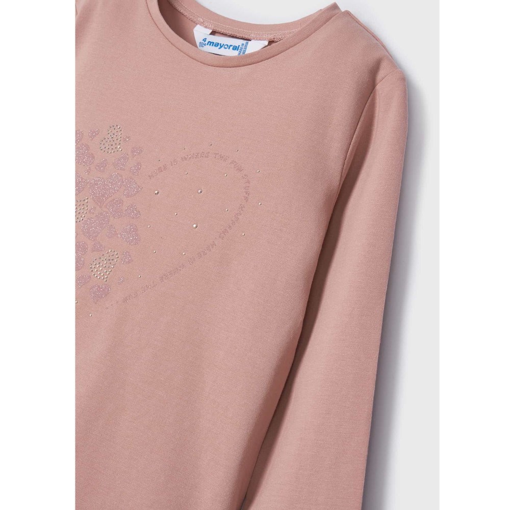 Mayoral Kışlık Kız Uzun Kol T-shirt Pembe