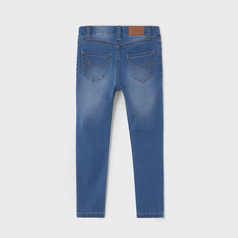 Mayoral Kışlık Kız Denim Tayt Pantolon Mavi