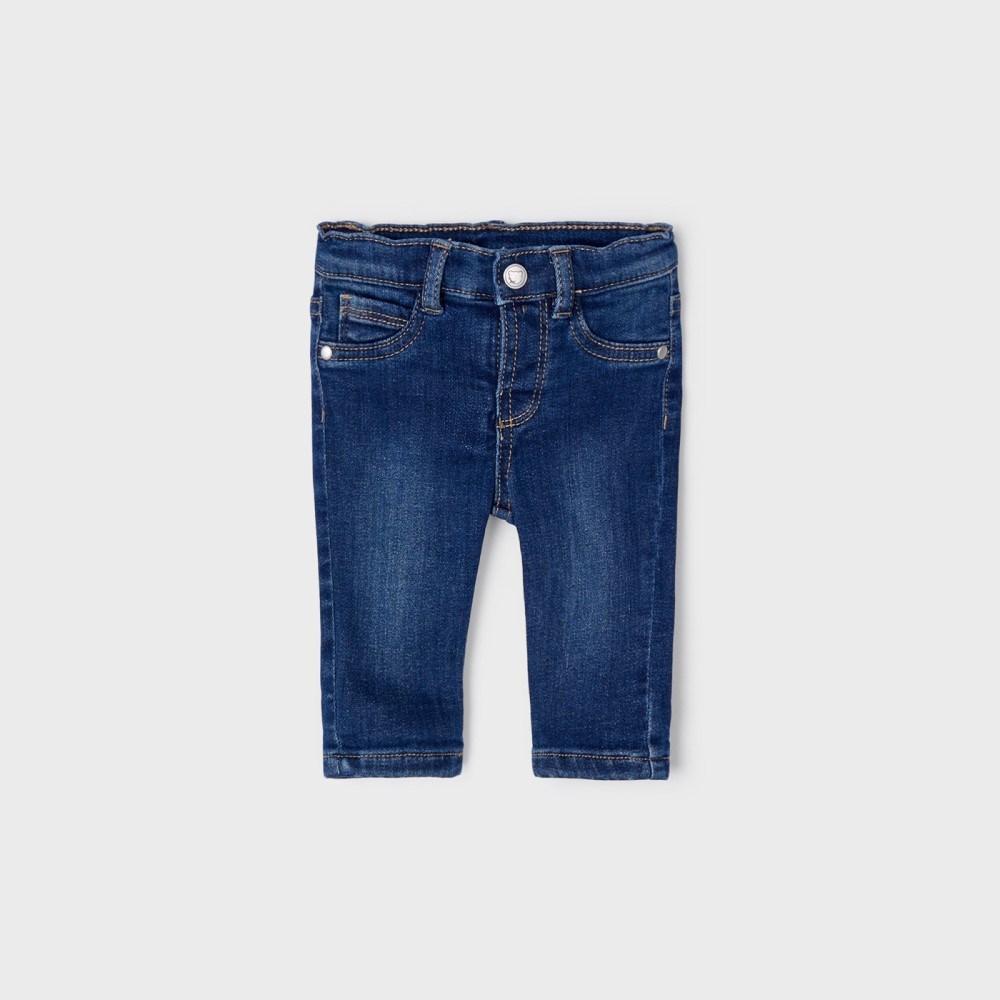 Mayoral Kışlık Erkek Bebek Denim Pantolon Koyu Mavi