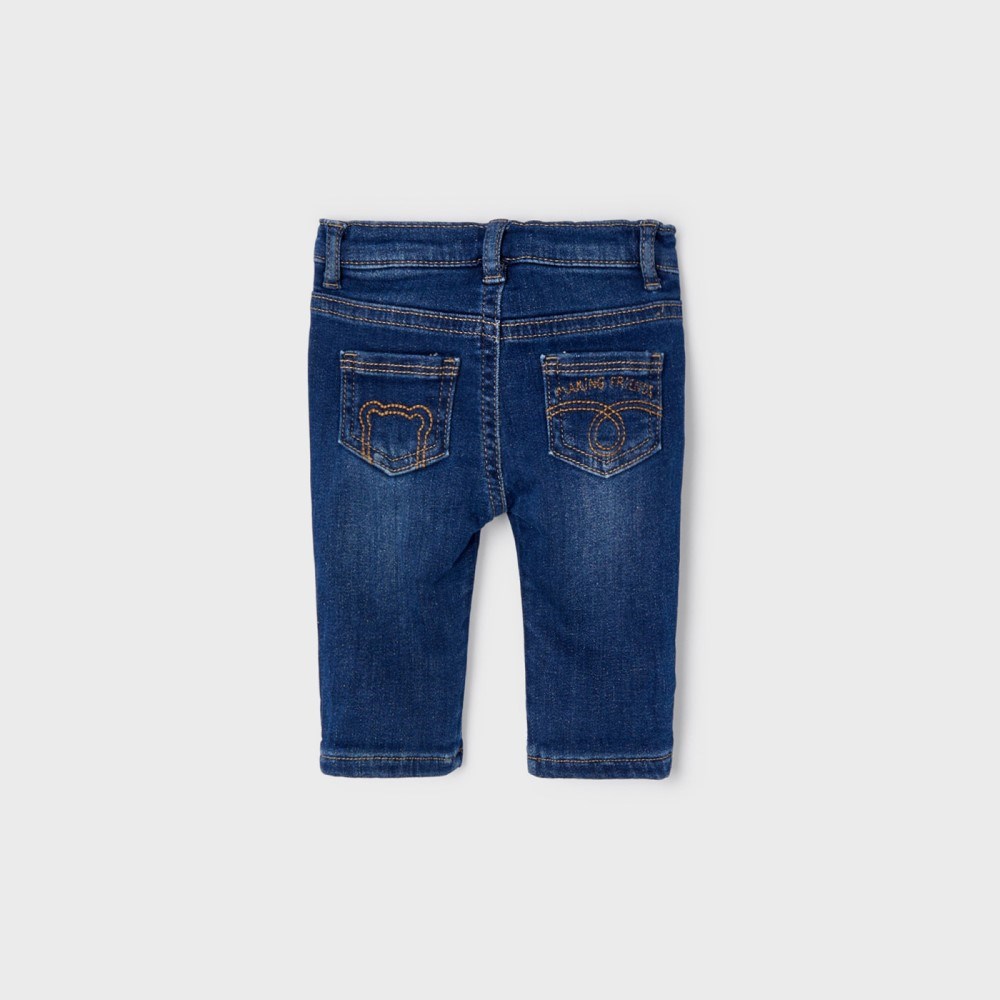 Mayoral Kışlık Erkek Bebek Denim Pantolon Koyu Mavi