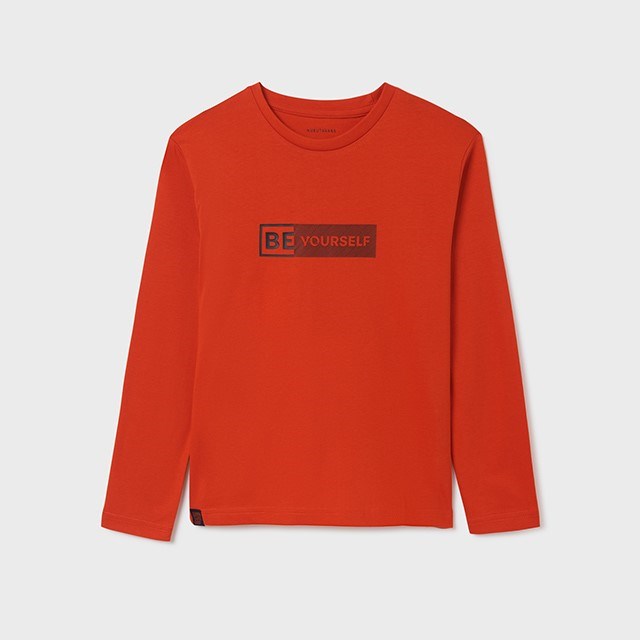 Mayoral Kışlık Erkek Uzun Kol T-shirt Turuncu