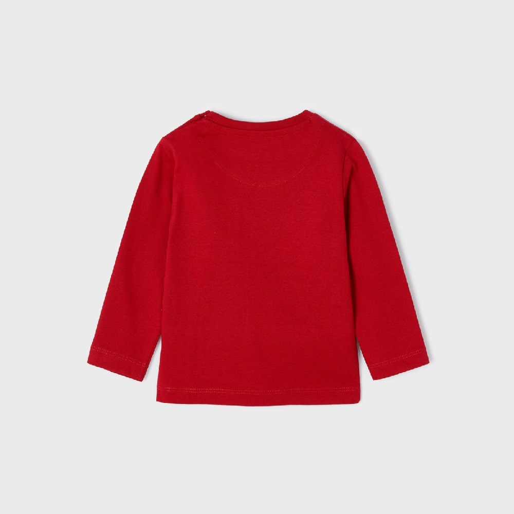 Mayoral Kışlık Erkek Bebek Uzun Kol T-shirt 2'li Set Kırmızı
