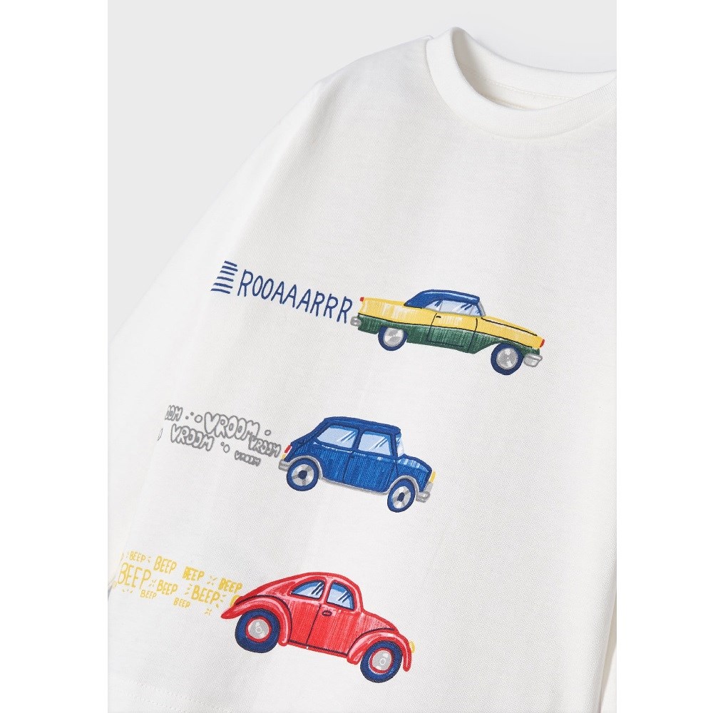 Mayoral Kışlık Erkek Bebek Uzun Kol T-shirt Krem