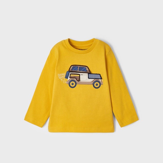 Mayoral Kışlık Erkek Bebek Uzun Kol T-shirt Sarı