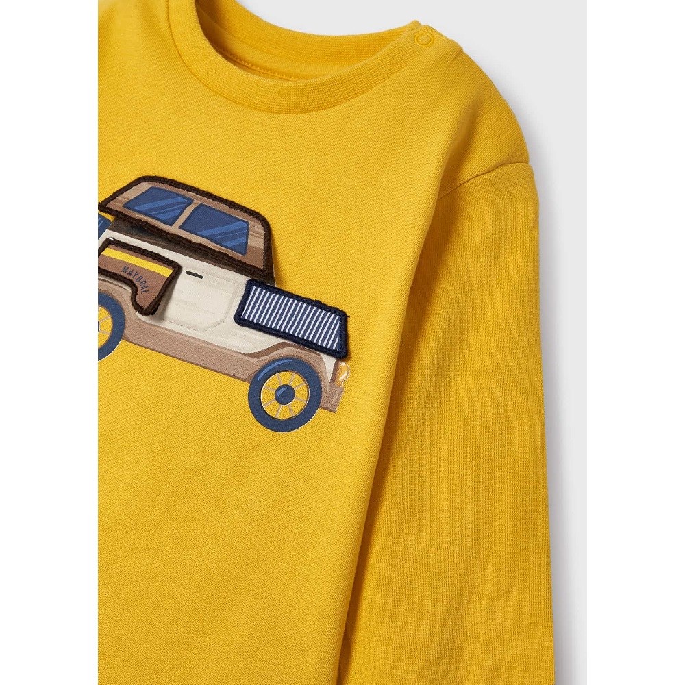 Mayoral Kışlık Erkek Bebek Uzun Kol T-shirt Sarı