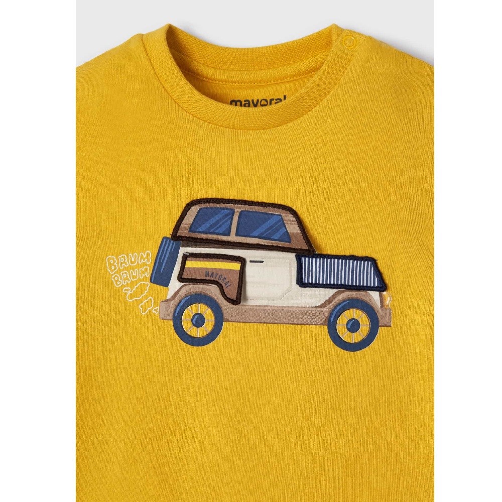 Mayoral Kışlık Erkek Bebek Uzun Kol T-shirt Sarı