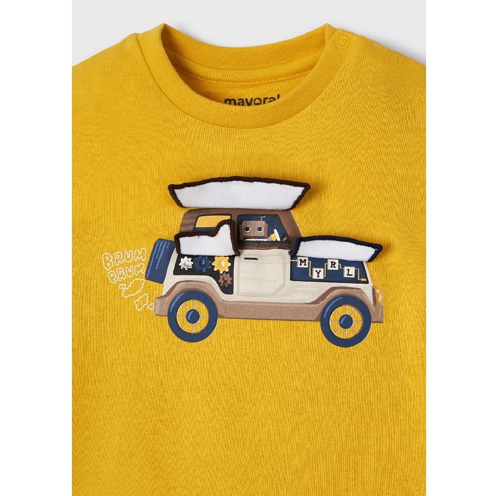 Mayoral Kışlık Erkek Bebek Uzun Kol T-shirt Sarı