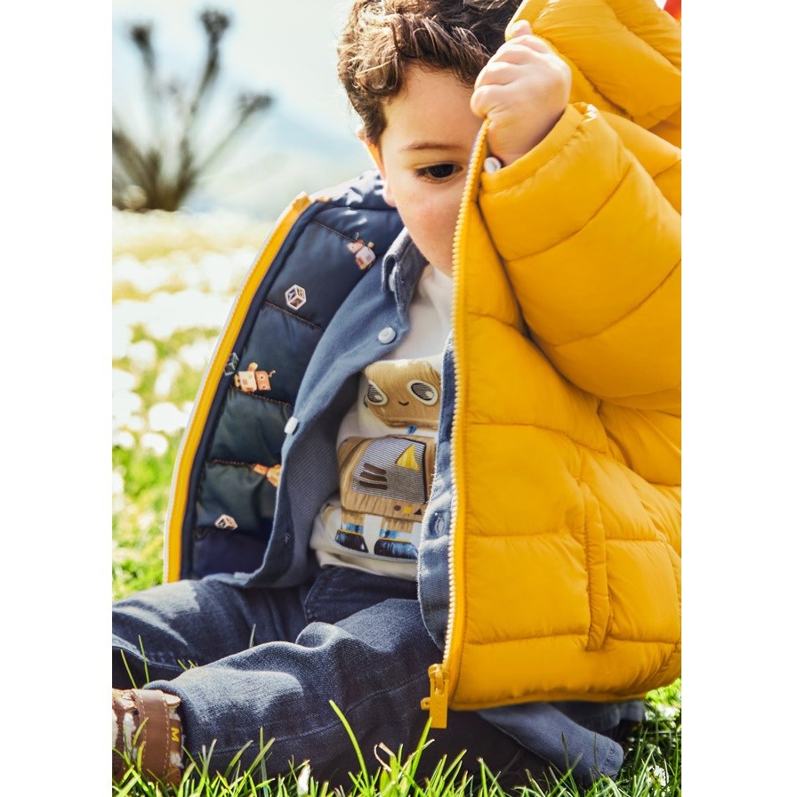 Mayoral Kışlık Erkek Bebek Uzun Kol T-shirt Krem
