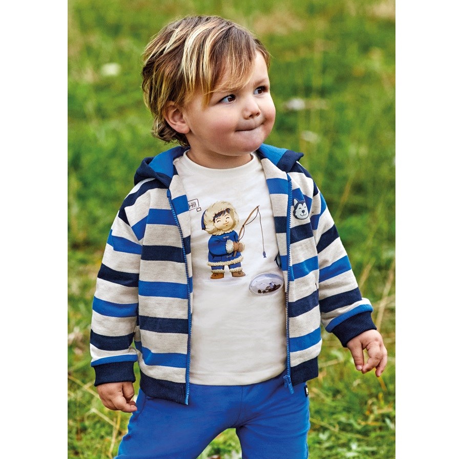 Mayoral Kışlık Erkek Bebek Uzun Kol T-shirt Krem