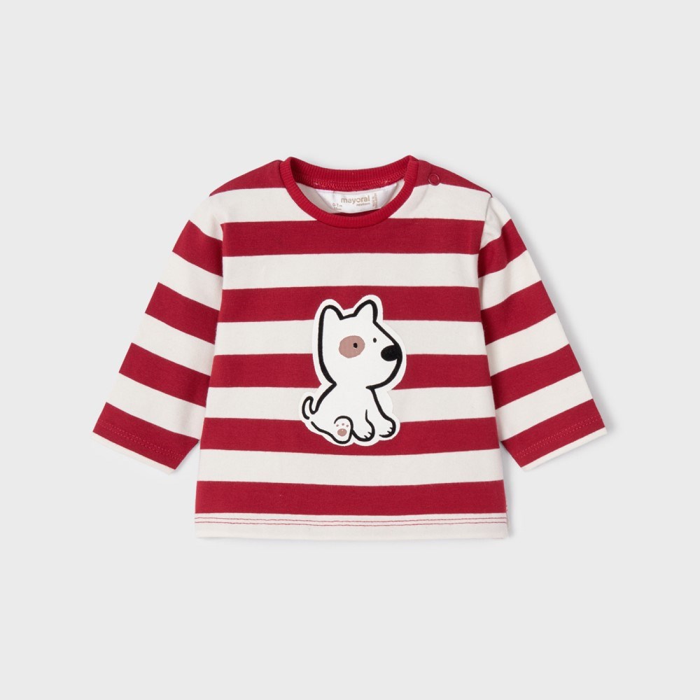 Mayoral Kışlık Erkek Bebek Uzun Kol S-shirt 2'li Set Kırmızı