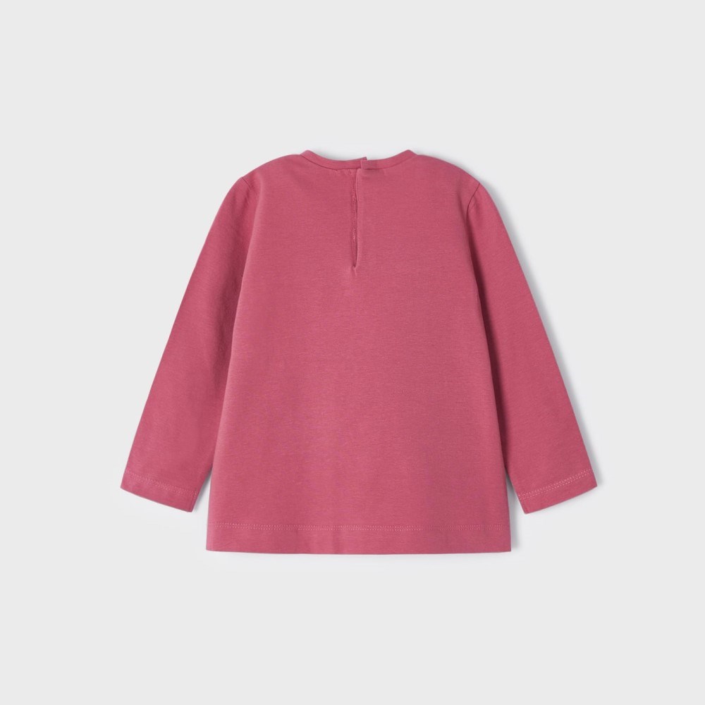 Mayoral Kışlık Kız Bebek Uzun Kol T-shirt Pembe