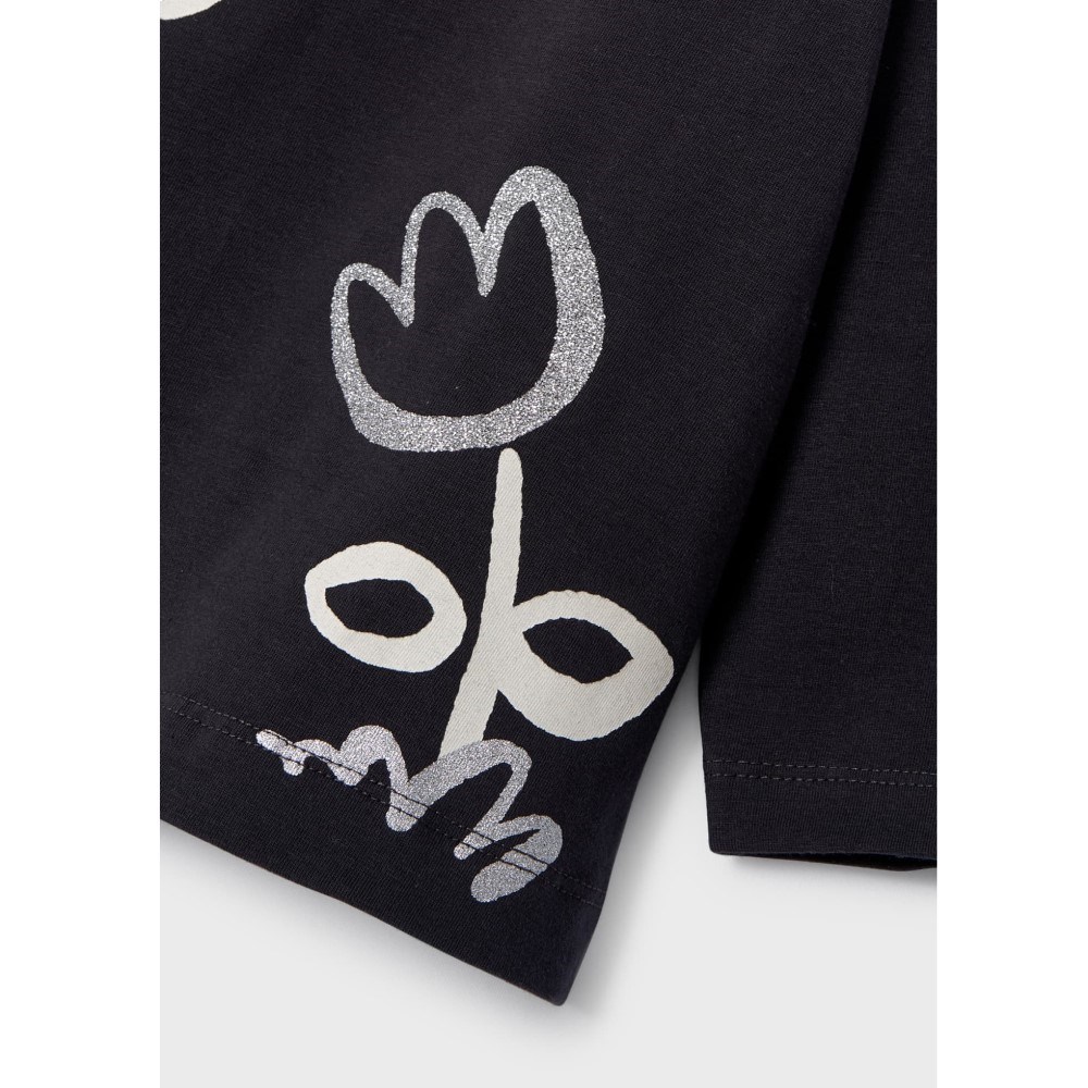 Mayoral Kışlık Kız Bebek Uzun Kol T-shirt Gri