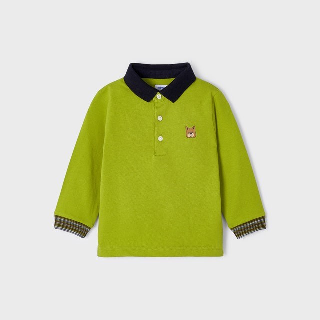 Mayoral Kışlık Erkek Bebek Uzun Kol Polo T-shirt Yeşil