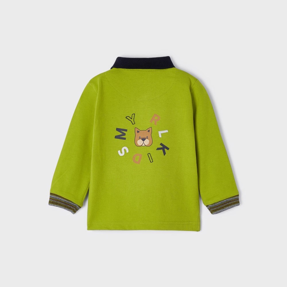 Mayoral Kışlık Erkek Bebek Uzun Kol Polo T-shirt Yeşil