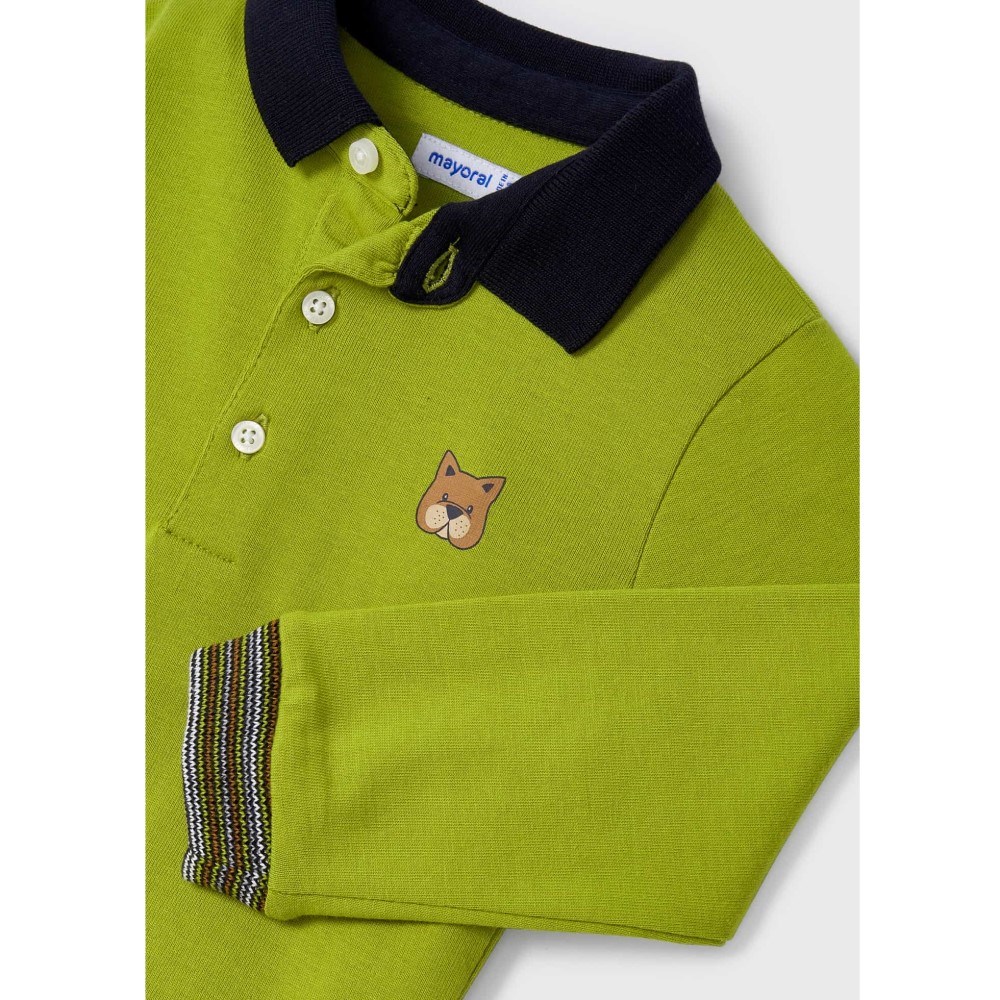 Mayoral Kışlık Erkek Bebek Uzun Kol Polo T-shirt Yeşil