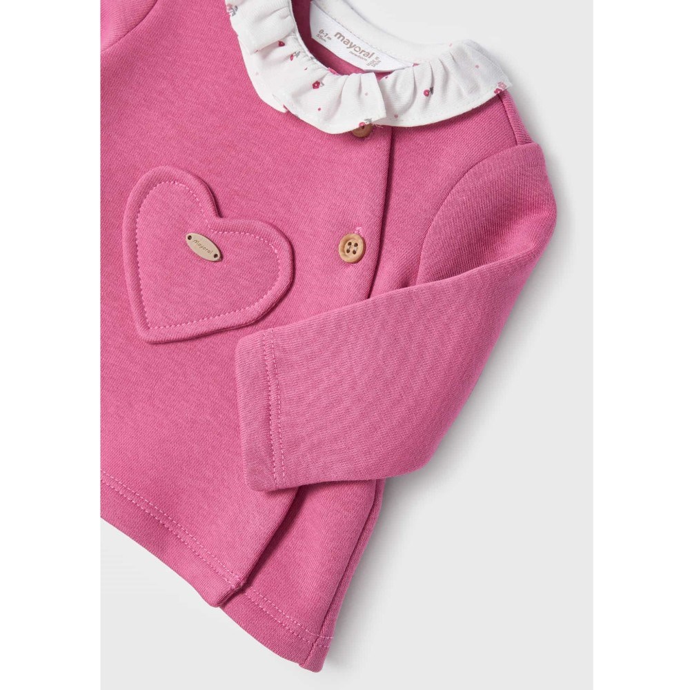 Mayoral Kışlık Kız Bebek Bluz Şort 2'li Set Pembe