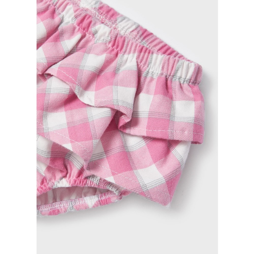 Mayoral Kışlık Kız Bebek Bluz Şort 2'li Set Pembe