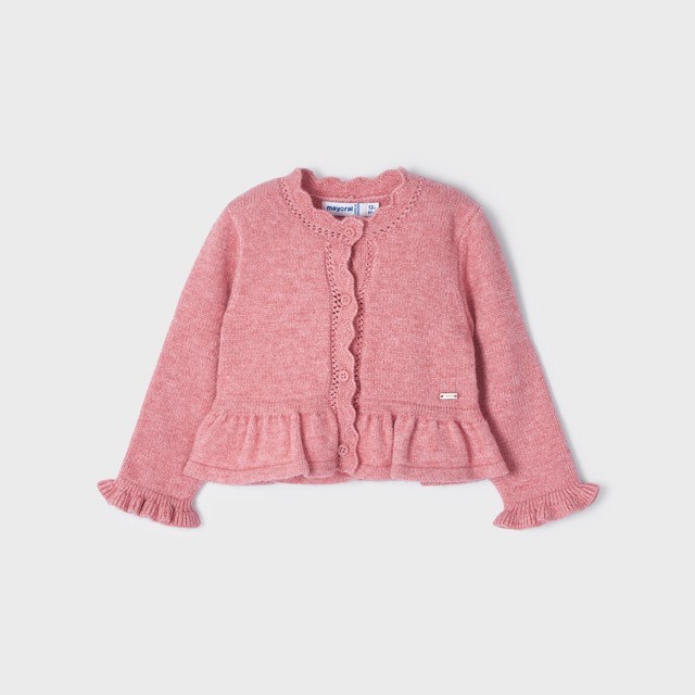 Mayoral Kışlık Kız Bebek Örme Hırka Pembe