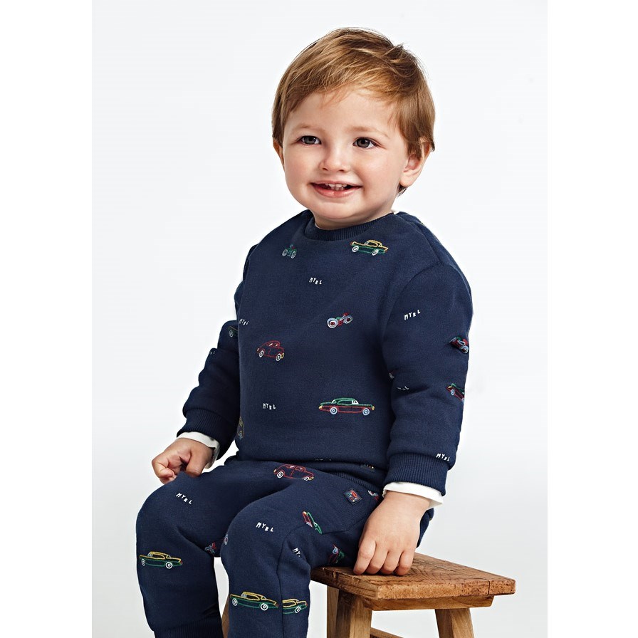 Mayoral Kışlık Erkek Bebek Uzun Kollu S-shirt Koyu Mavi
