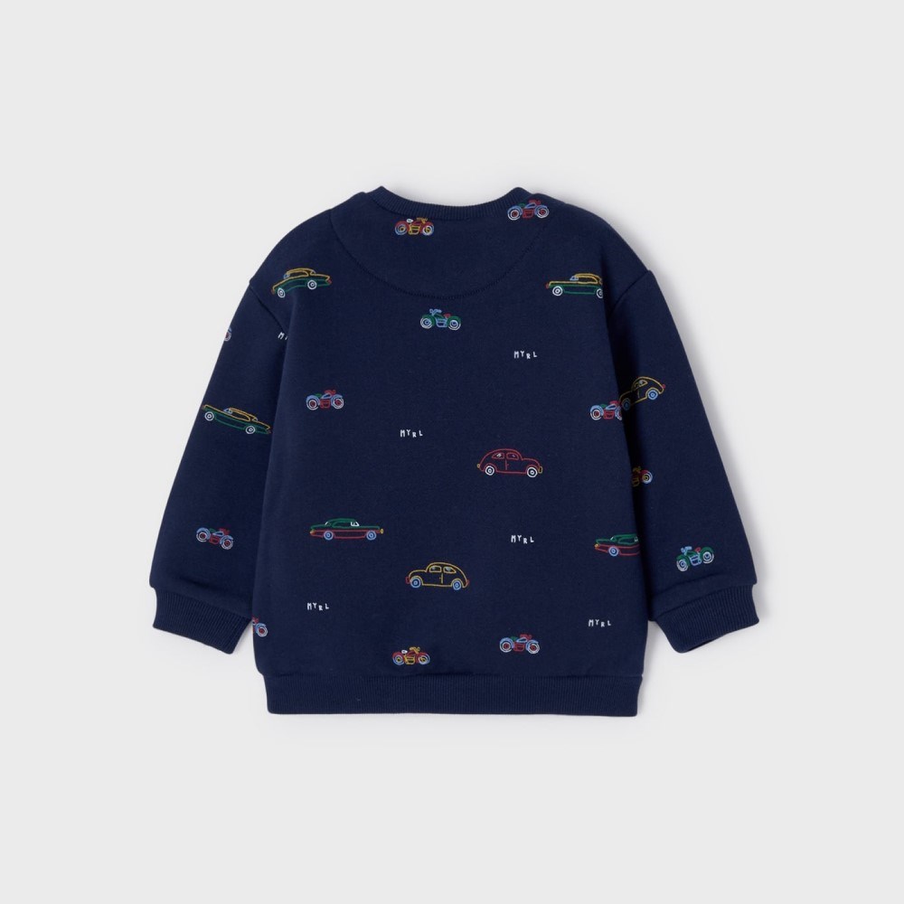 Mayoral Kışlık Erkek Bebek Uzun Kollu S-shirt Koyu Mavi